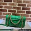 Gucci x Adidas GG Marmont Small shoulder bag 443497 Leather Green