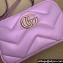 Gucci GG Marmont Small shoulder Camera Bag 447632 iridescent quilted chevron leather Pink