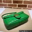 Gucci x Adidas GG Marmont Small shoulder bag 443497 Leather Green