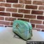 Gucci GG Marmont Small shoulder Camera Bag 447632 iridescent quilted chevron leather Green
