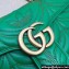 Gucci x Adidas GG Marmont Small shoulder bag 443497 Leather Green