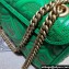 Gucci x Adidas GG Marmont Small shoulder bag 443497 Leather Green