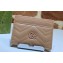 Gucci GG Marmont matelassé card case 443127 in Nude palladium hardware