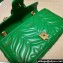 Gucci x Adidas GG Marmont Small shoulder bag 443497 Leather Green