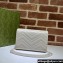 Gucci GG Marmont matelassé mini Bag 474575 leather White with Brass hardware