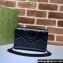Gucci GG Marmont matelassé mini Bag 474575 leather Black with Brass hardware