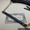 Gucci GG Marmont Small shoulder bag 777263 chevron leather Black