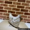 Gucci GG Marmont Small shoulder bag 777263 chevron leather White