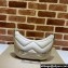 Gucci GG Marmont Small shoulder bag 777263 chevron leather White