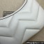 Gucci GG Marmont Small shoulder bag 777263 chevron leather White