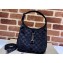 Gucci Jackie 1961 small shoulder bag 764303 GG Velvet Black