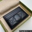 Gucci GG Matelassé card case 723790 in Black leather