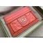 Gucci GG Matelassé card case 723790 in Orange leather
