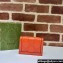 Gucci GG Matelassé card case Wallet 723786 in Orange leather