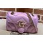 Gucci GG Marmont mini shoulder bag 446744 iridescent quilted chevron leather Pink