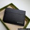 Gucci Card case with Gucci logo 771157 in Black leather
