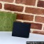 Gucci GG rubber-effect Bi-fold wallet 771311 in Black leather