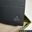 Gucci GG rubber-effect Bi-fold wallet 771309 in Black leather