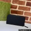 Gucci GG rubber-effect zip around wallet 771421 in Black leather