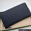 Gucci GG rubber-effect zip around wallet 771421 in Black leather