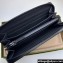 Gucci GG rubber-effect zip around wallet 771421 in Black leather