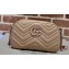 Gucci GG Marmont Small shoulder Camera Bag 447632 leather Nude with Brass hardware