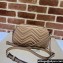 Gucci GG Marmont Small shoulder Camera Bag 447632 leather Nude with Brass hardware