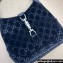 Gucci Jackie 1961 small shoulder bag 764303 GG Velvet Black