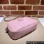 Gucci GG Marmont Small shoulder Camera Bag 447632 leather Pink with Brass hardware