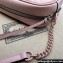 Gucci GG Marmont Small shoulder Camera Bag 447632 leather Pink with Brass hardware