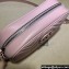 Gucci GG Marmont Small shoulder Camera Bag 447632 leather Pink with Brass hardware