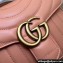 Gucci GG Marmont Mini Top Handle Bag 547260 Leather Peach