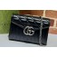 Gucci GG Marmont matelassé mini Bag 474575 leather Black with Antique silver-toned hardware