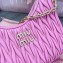Miu Miu Matelassé nappa leather shoulder bag with Chain 5BH211 Fuchsia