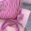 Miu Miu Matelassé nappa leather shoulder bag with Chain 5BH211 Fuchsia