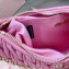 Miu Miu Matelassé nappa leather shoulder bag with Chain 5BH211 Fuchsia