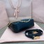 Miu Miu Matelassé nappa leather shoulder bag with Chain 5BH211 Black