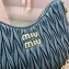 Miu Miu Matelassé nappa leather shoulder bag with Chain 5BH211 Black