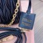 Miu Miu Matelassé nappa leather shoulder bag with Chain 5BH211 Black
