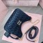 Miu Miu Matelassé nappa leather shoulder bag with Chain 5BH211 Black