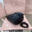 Miu Miu Matelassé nappa leather Bucket Bag 5BE084 Black