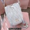 Miu Miu Matelassé nappa leather Bucket Bag 5BE084 White