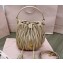 Miu Miu Matelassé nappa leather Bucket Bag 5BE085 Nude