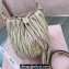 Miu Miu Matelassé nappa leather Bucket Bag 5BE085 Nude