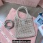 Miu Miu Satin handbag with synthetic crystals 5BA281 Beige 2024