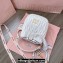 Miu Miu Matelassé nappa leather Bucket Bag 5BE085 White