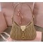 Miu Miu Matelassé nappa leather Hobo bag 5BC157 Nude