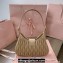 Miu Miu Matelassé nappa leather Hobo bag 5BC157 Nude