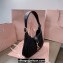 Miu Miu Matelassé nappa leather Hobo bag 5BC157 Black