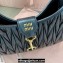 Miu Miu Matelassé nappa leather Hobo bag 5BC157 Black
